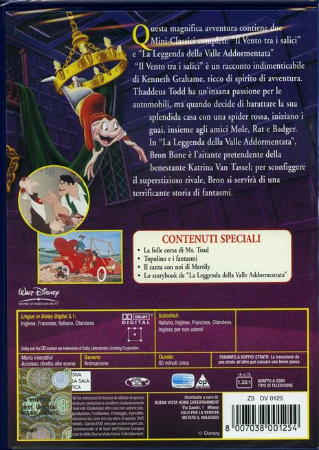 Le avventure di Ichabod e mister Toad di Jack Kinney,James Algar,Clyde Geronimi - DVD - 2