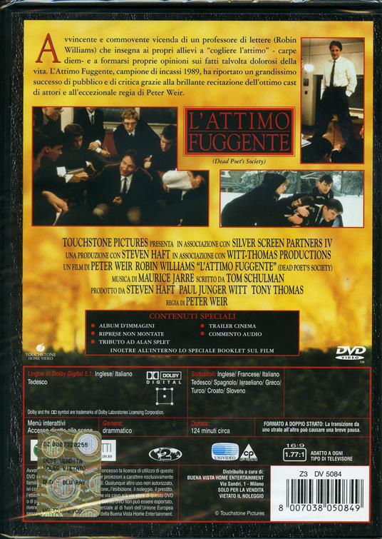 L' attimo fuggente<span>.</span> Special Edition di Peter Weir - DVD - 2