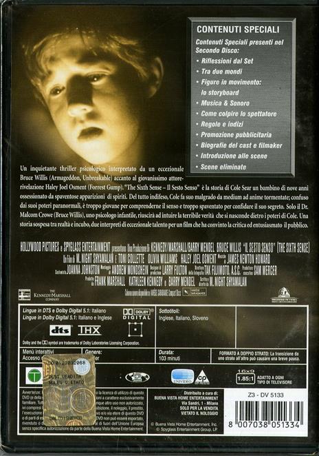 The Sixth Sense. Il sesto senso (2 DVD)<span>.</span> Edizione Deluxe di Manoj Night Shyamalan - DVD - 2