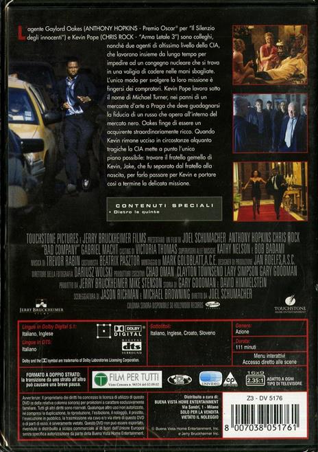 Bad Company. Protocollo Praga di Joel Schumacher - DVD - 2