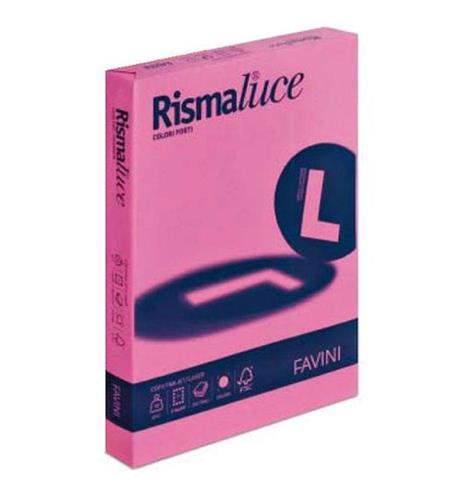 Carta Colorata Rismaluce A4 90 gr. Risma 100 Fogli Ciclamino - 3