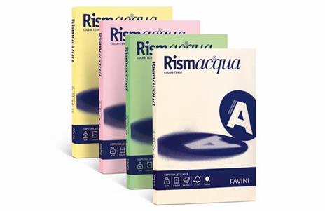 Carta Colorata Rismaluce A3 200 gr. Risma 125 Fogli Colori Tenui