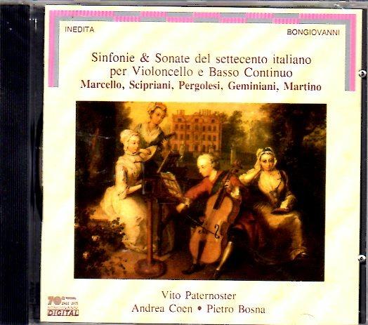 Sonate per violoncello del '700 italiano - CD Audio