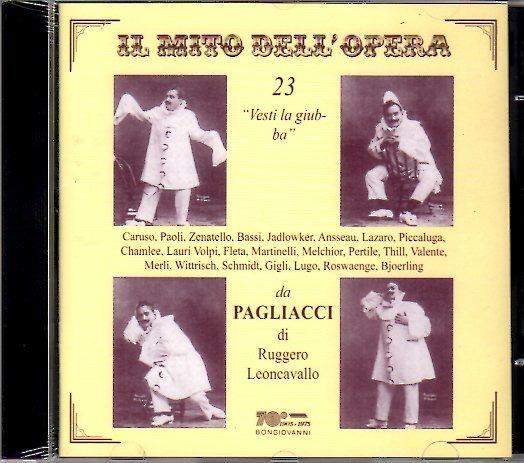 23 Vesti la giubba da Pagliacci - CD Audio di Ruggero Leoncavallo