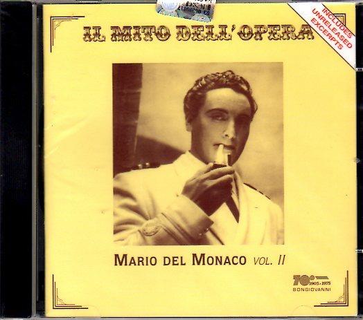 Il mito dell'opera vol.2 - CD Audio di Mario Del Monaco