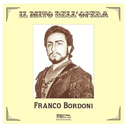 Franco Bordoni - Baritono - CD Audio
