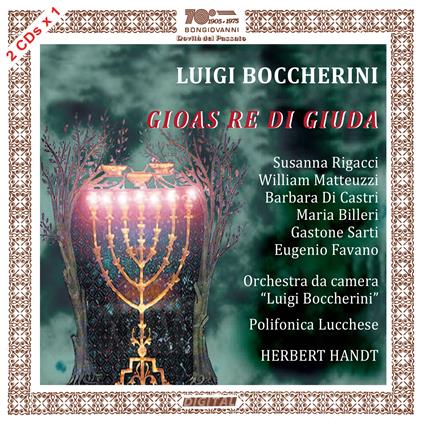 Gioas Re di Giuda - CD Audio di Luigi Boccherini