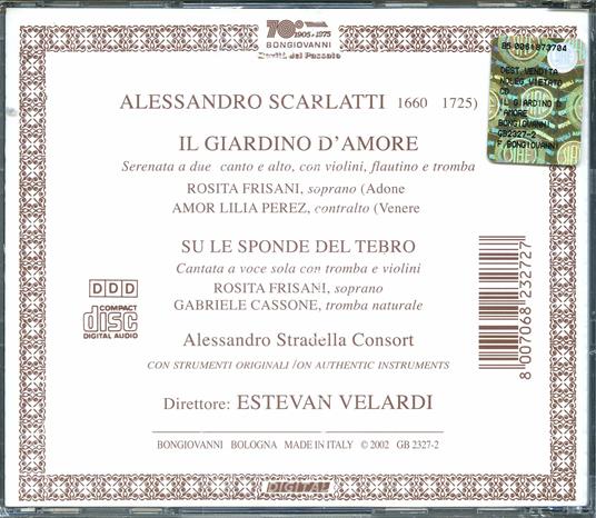 Il giardino d'amore - CD Audio di Alessandro Scarlatti - 2