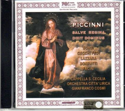 Salve Regina - Dixit Dominus - CD Audio di Niccolò Piccinni