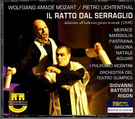 Il Ratto Dal Serraglio - CD Audio di Wolfgang Amadeus Mozart