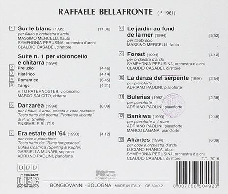 Ritratto di un compositore - CD Audio di Raffaele Bellafronte - 2