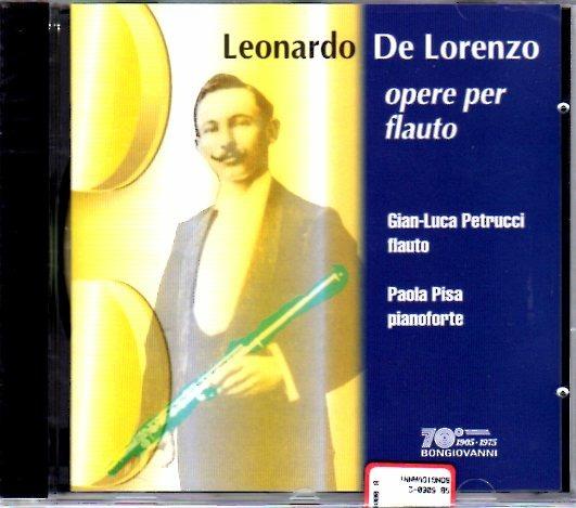 Opere per flauto - CD Audio di Leonardo De Lorenzo
