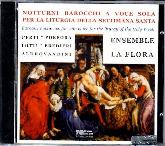 Notturni barocchi a voce sola per la liturgia della Settimana Santa - CD Audio