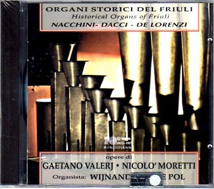 Musiche per organo - CD Audio di Gaetano Valerj,Niccolò Moretti