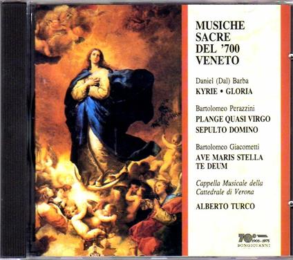 Musiche sacre del Settecento veneto - CD Audio