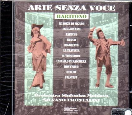 Arie senza voce. Baritono - CD Audio