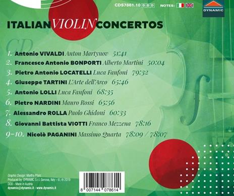 Italian Violin Concertos - CD Audio - 2