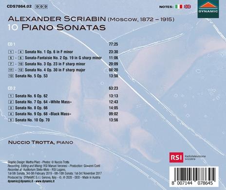 10 Piano Sonatas - CD Audio di Alexander Scriabin - 2