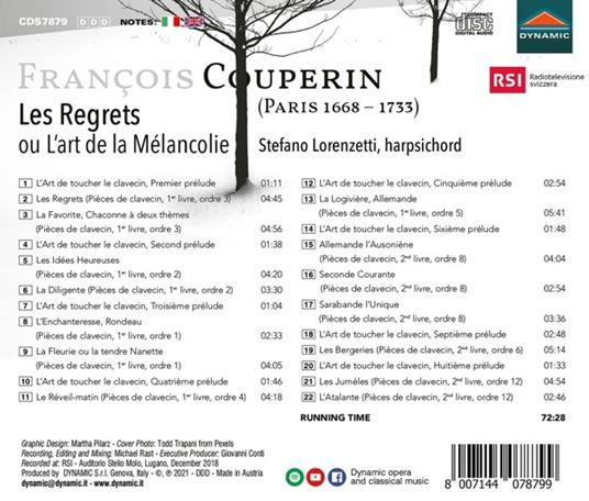 Les Regrets ou l'art de la melancolie - CD Audio di François Couperin - 2