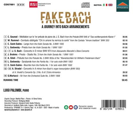 A Journey into Bach arrangements - CD Audio di Luigi Palombi - 2