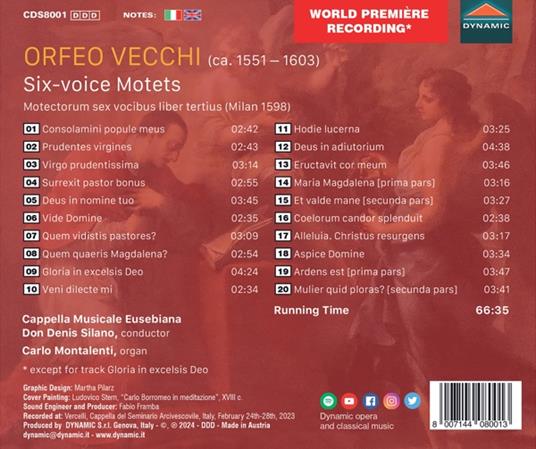 Six-Voice Motets - Motectoru - CD Audio di Orfeo Vecchi - 2