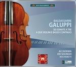 6 Sonate a tre a 2 violini e basso continuo - CD Audio di Baldassarre Galuppi,Accademia dei Solinghi