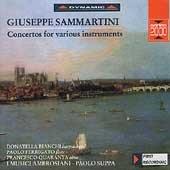 Concertos For Various Instruments - CD Audio di Giuseppe Sammartini