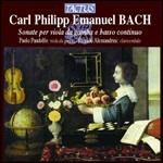 Sonate per viola da gamba e basso continuo - CD Audio di Carl Philipp Emanuel Bach