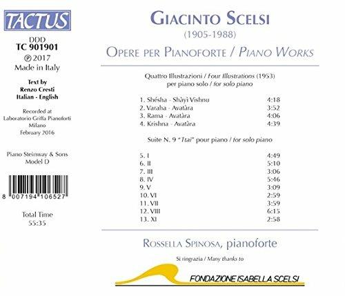 Opere per pianoforte - CD Audio di Giacinto Scelsi,Rossella Spinosa - 2