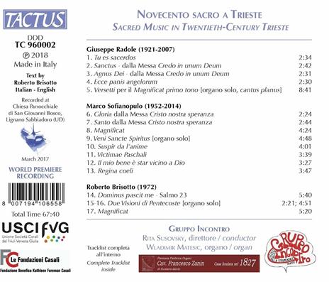 Cantus Dei Gloriae - CD Audio di Gruppo Incontro di Trieste - 2