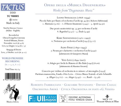 Opere della musica degenerata - CD Audio - 2