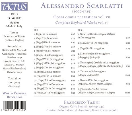 Opera omnia per tastiera - CD Audio di Domenico Scarlatti,Francesco Tasini - 2