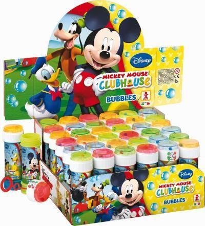 Display 36 Pz. Dulcop Bolle Di Sapone. La Casa Di Topolino. Flacone 60 Ml