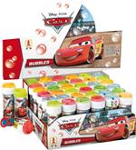 Bolle di Sapone Cars. Flacone 60 Ml Display 36 Pz