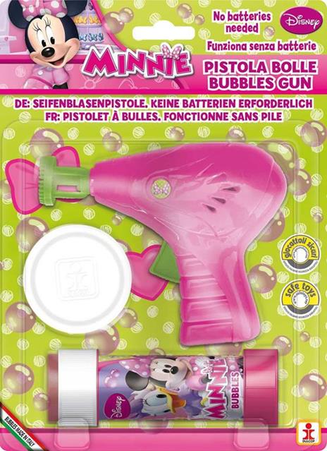 Bolle di Sapone. Pistola Bolle Meccanica Piccola. Minnie. Blister 1 Pz 60 Ml. Dulcop (Bubble World)