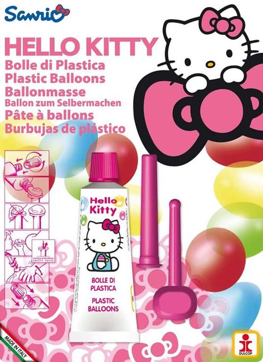 Bolle di Plastica. Hello Kitty. Blister 1 Tubo 30 Gr. Dulcop (Bubble World) - 2