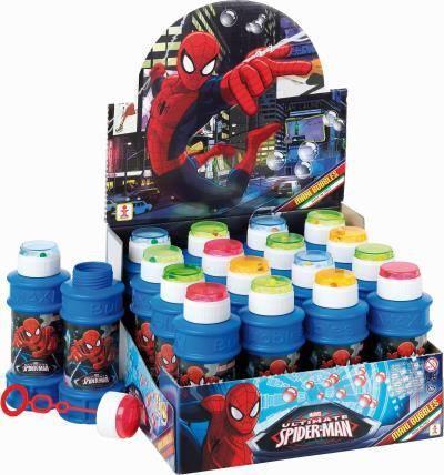 Display 16 Pz. Dulcop Bolle Di Sapone. Spider-Man. Flacone Maxi 175 Ml