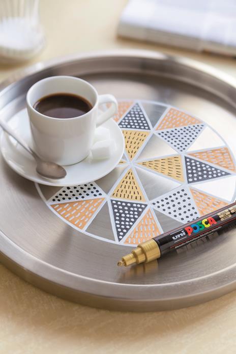 Marcatore Posca medio Metal. Confezione 8 pezzi assortiti - 3