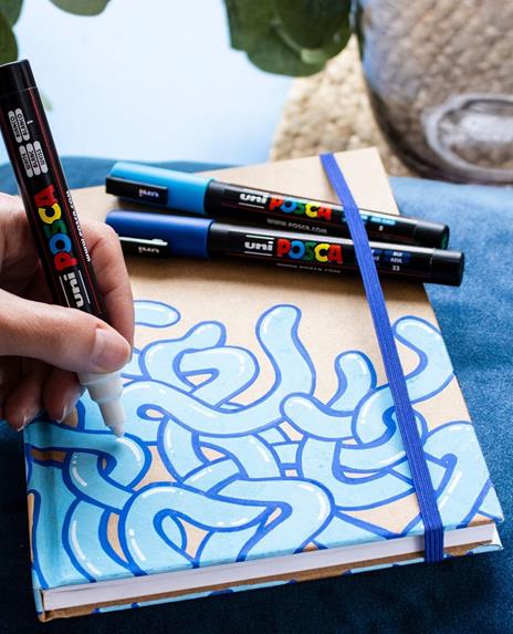 Marcatore Posca medio. Confezione 4 pezzi assortiti - 5