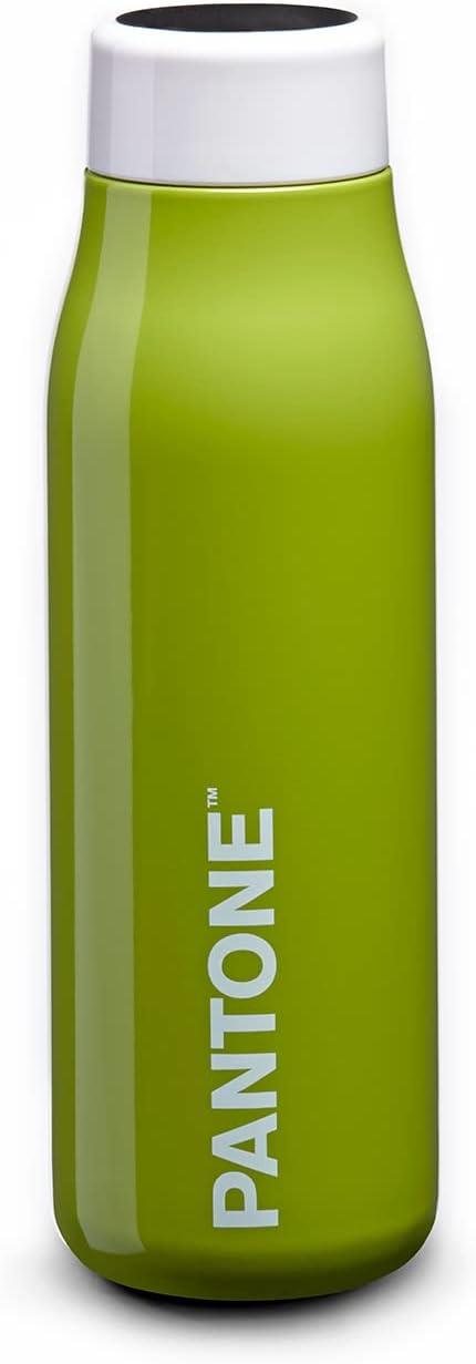 Pantone - Borraccia Termica con Display Digitale Touch Screen. In acciaio inossidabile - 500ml, Verde Chiaro