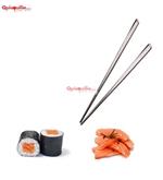 bacchette cm 23 in acciaio inox 18 /10 per sushi e sashimi