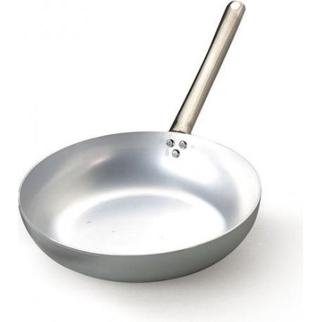PADELLA alluminio 99,5% manico in acciaio inox rivettato alta qualità Ø 22 cm MA PADELLA alluminio 99,5% manico in acciaio inox rivettato alta qualità Ø 22 cm MA