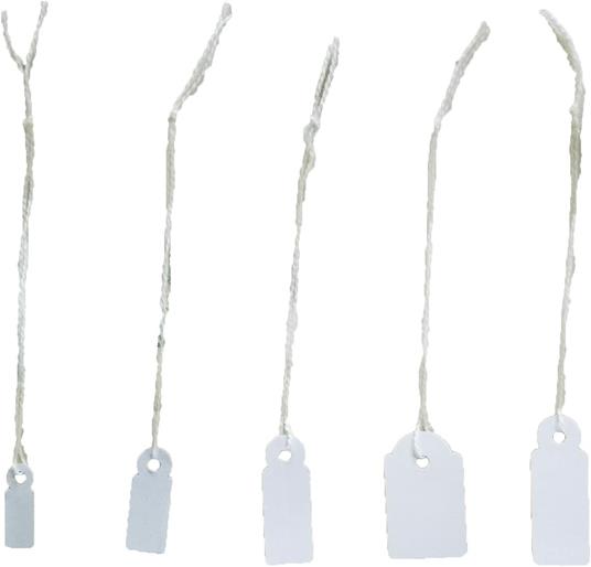 Lebez Confezione 1000 Etichette Con Filo Misura 13X34 Mm - 3