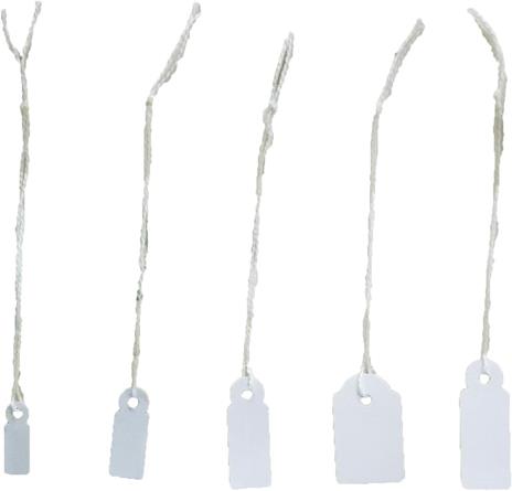Lebez Confezione 1000 Etichette Con Filo Misura 13X34 Mm - 6