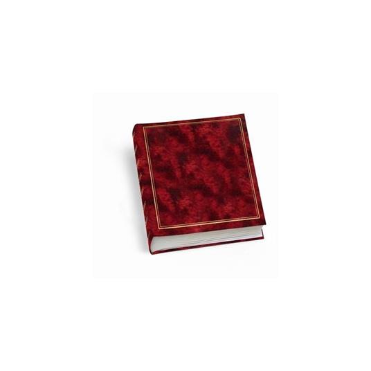 Album Foto 25x30cm 40fg In Cartoncino C-Velina Copertina Vinile Rosso