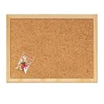 Lavagna in sughero Lebez con cornice in legno naturale - 30x40