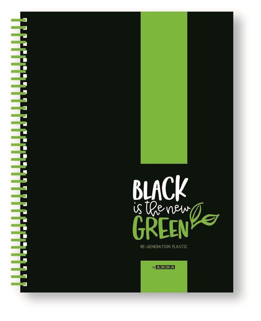 Quaderno Spiralato A4 Quadretti 5 mm - elementari e medie - Black Is The  New Green - Tekno - Cartoleria e scuola