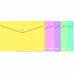 Cartoleria Buste con Bottone Keep Colour Pastel Formato A4 Tekno