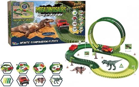 Pista Snodata Dinosauri con Auto - 3