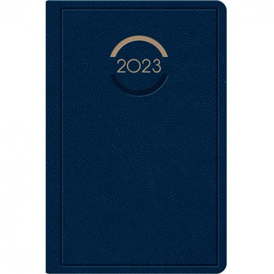 Agenda giornaliera 12 mesi - 2024 - 21x29,7 cm - blu